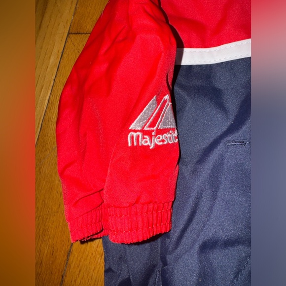 Vintage Majestic Baby Boston Red Sox Full Zip Windbreaker Size 3-6 Months - Picture 3 of 5